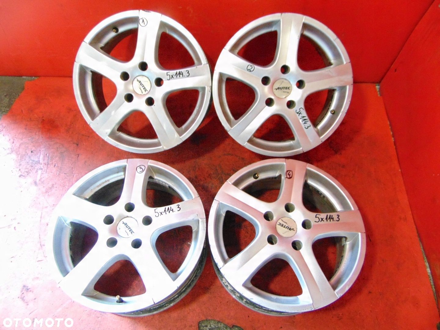RENAULT MAZDA TOYOTA NISSAN FELGI ALUMINIOWE 16 AUTEC 5x114.3 7J ET38 - 1