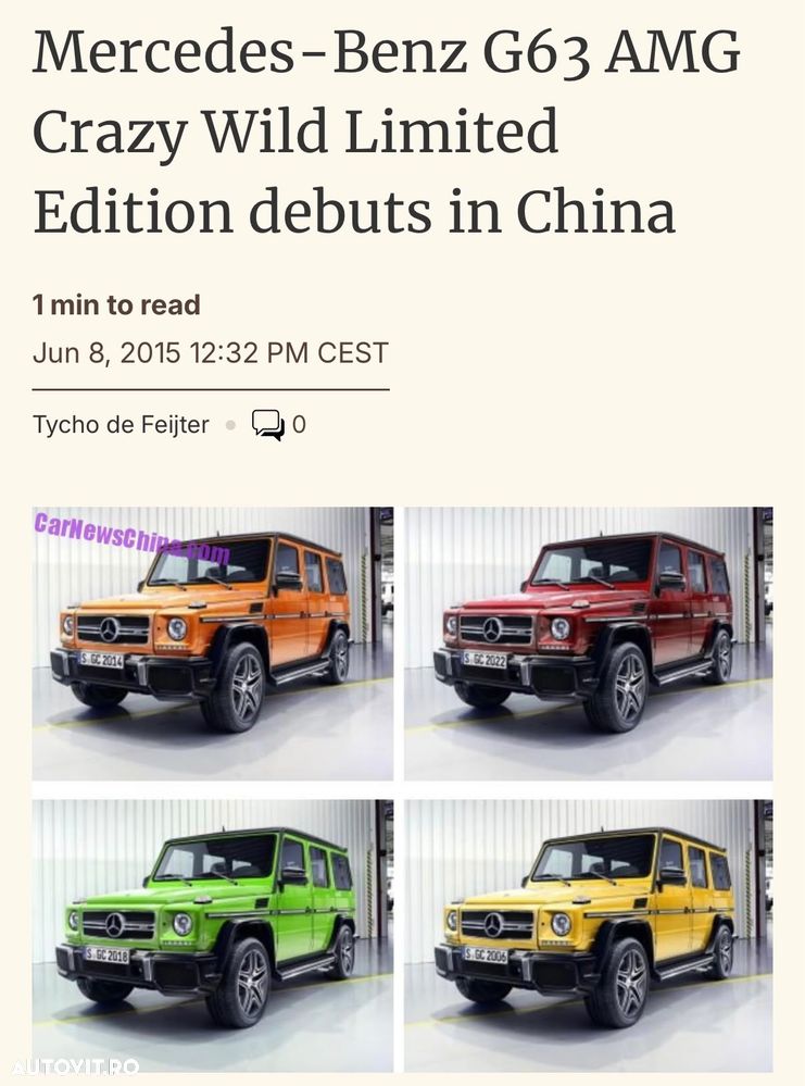 Mercedes-Benz G 63 AMG AMG SPEEDSHIFT 7G-TRONIC Crazy Color - 17