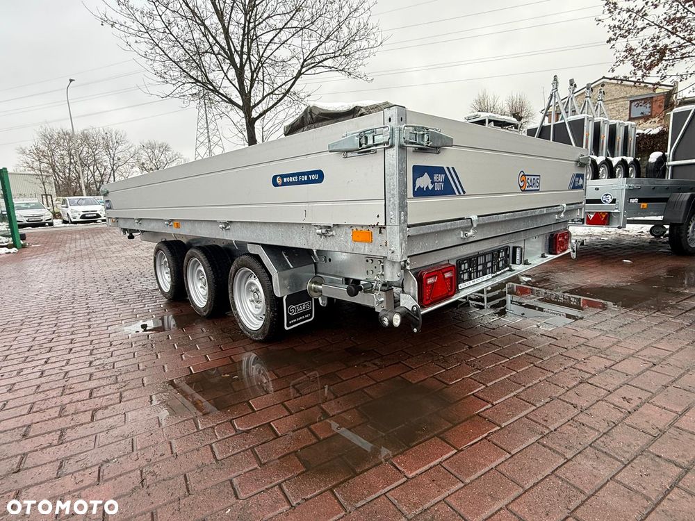 Saris Przyczepa Kiprowana Saris Tipper K3 406x204x35 cm 3500kg zawieszenie resor+amorytzator dostawa pod dom - 4