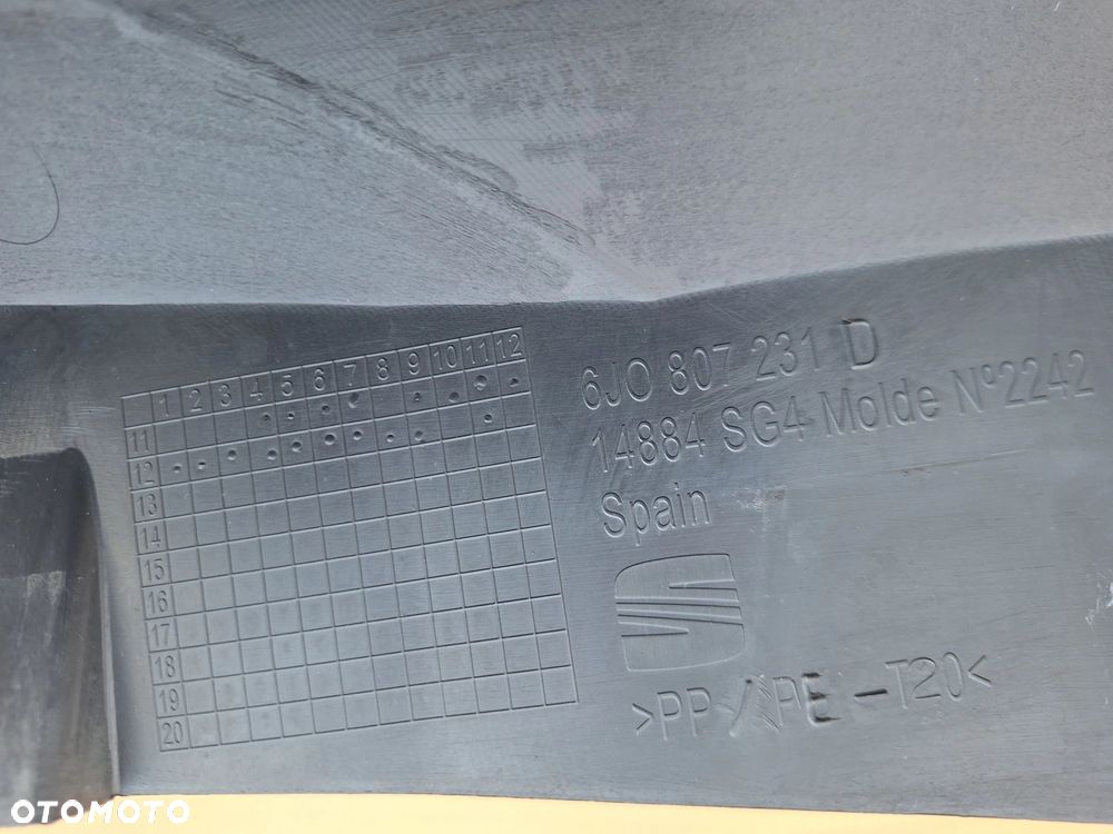 SEAT IBIZA 4 IV LIFT 12-17 6J0 B.ŁADNY SZARY MET. ZDERZAK PRZÓD PRZEDNI+PŁYTA DOLNA HOKEJ+ABSORBER 6J0807231D WYSYŁKA 24 - 15