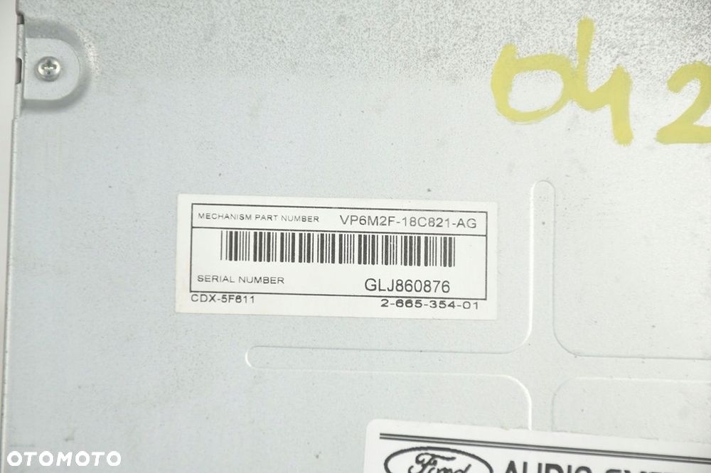 radio sony * ford mondeo mk4 s-max 7s7t-18c939-ce - 3