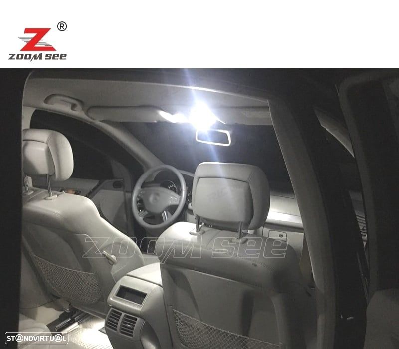 KIT COMPLETO DE 22 LÂMPADAS LED INTERIOR PARA MERCEDES CLASE R W251 R320 R350 R500 2006-2014 - 2