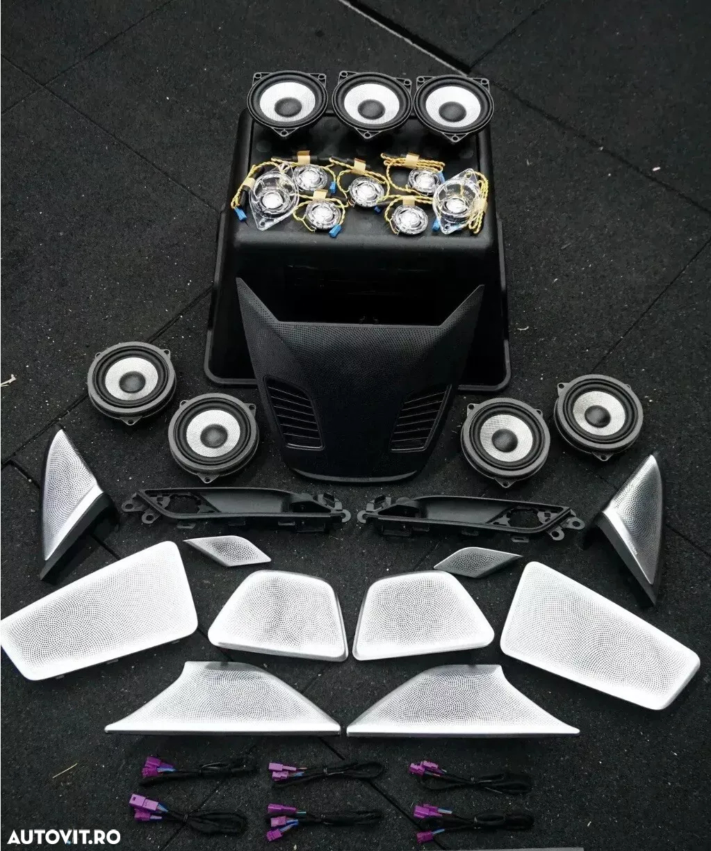set capace si boxe bowers and wilkins BMW seria5 G30 capace interior Bowers & Wilkins BMW G30 set complet BMW G30 2017-2023 set 27 bucati boxe/subwofer/bass/twetere - 7