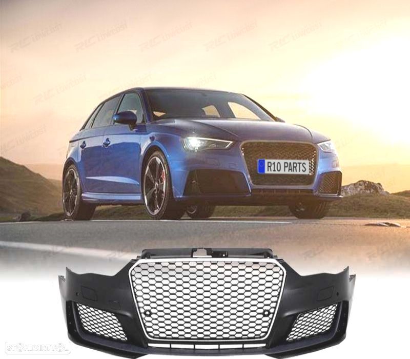 PARA-CHOQUES FRONTAL AUDI A3 8V 12-16 LOOK RS3 PDC SRA - 1