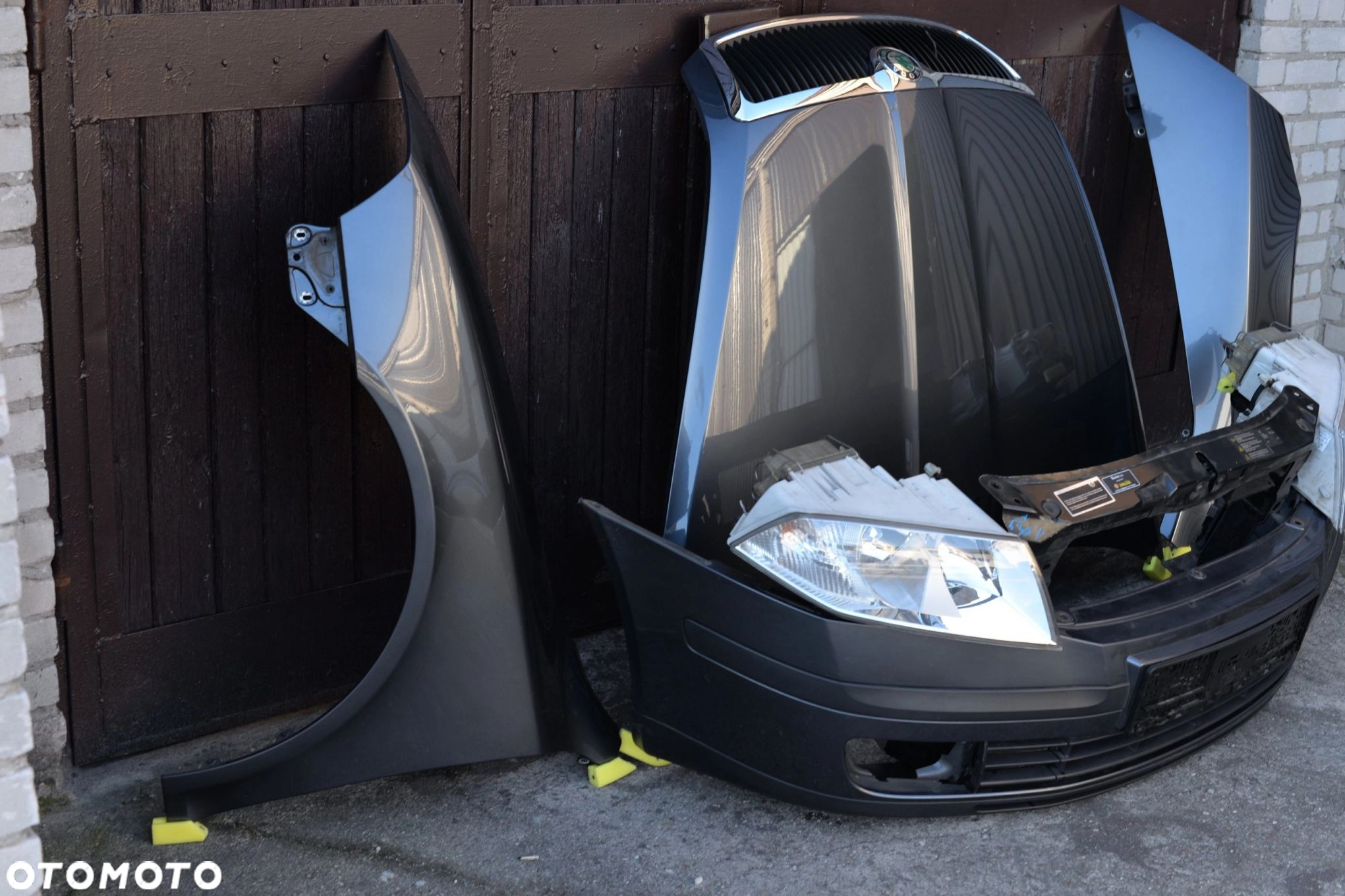 MASKA ZDERZAK GRILL BŁOTNIK LAMPA H7 XENON PAS BELKA SKODA OCTAVIA II 04-08 - 7