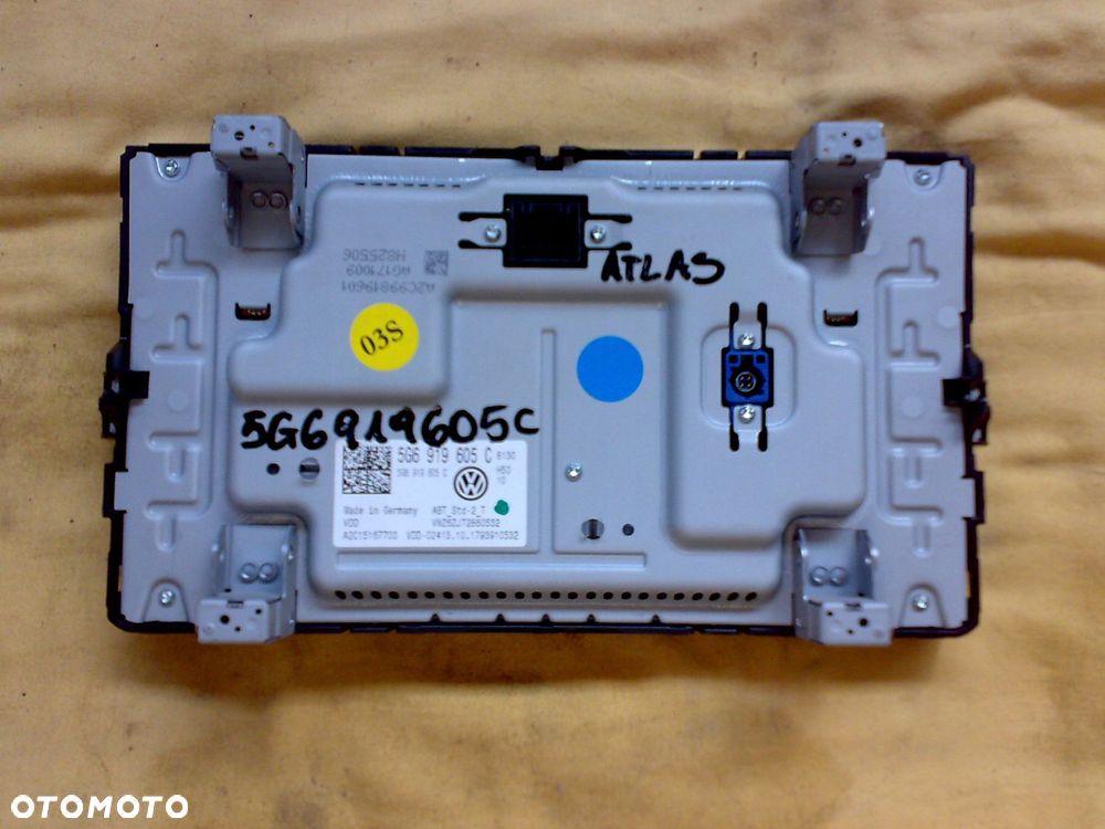 vw atlas 2018 - monitor wyświetlacz panel ekran radio - 2