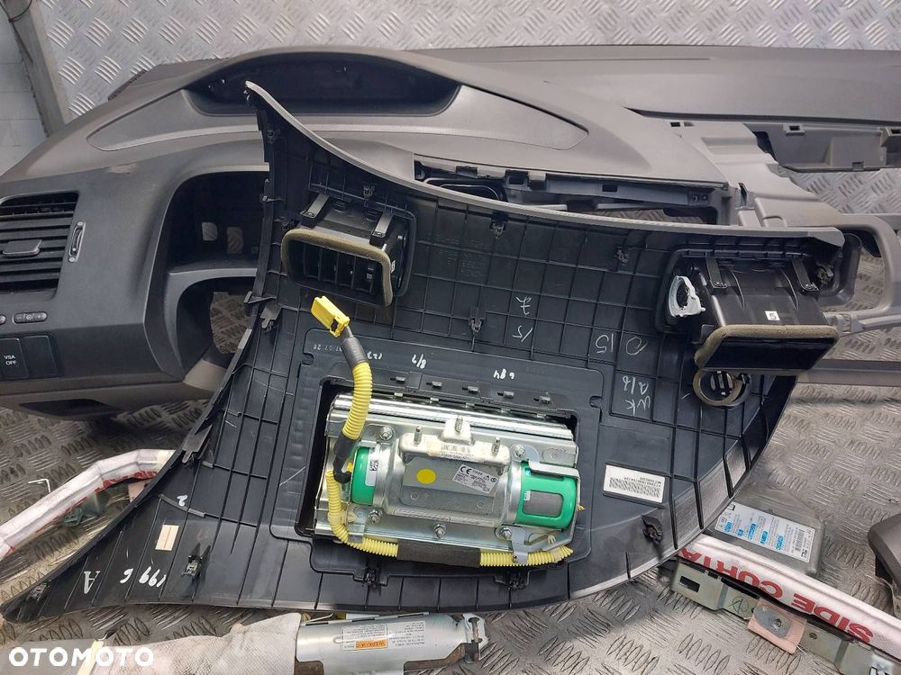 ZESTAW POSTRZAŁOWY KOKPIT DESKA MODUŁ PODUSZKA HONDA CIVIC VIII SEDAN - 9