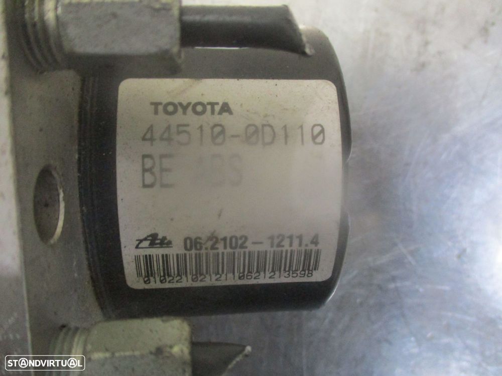 Abs 445100D110 895410D060 TOYOTA YARIS 2011 1.4 D4D 90CV 5 CINZA - 5