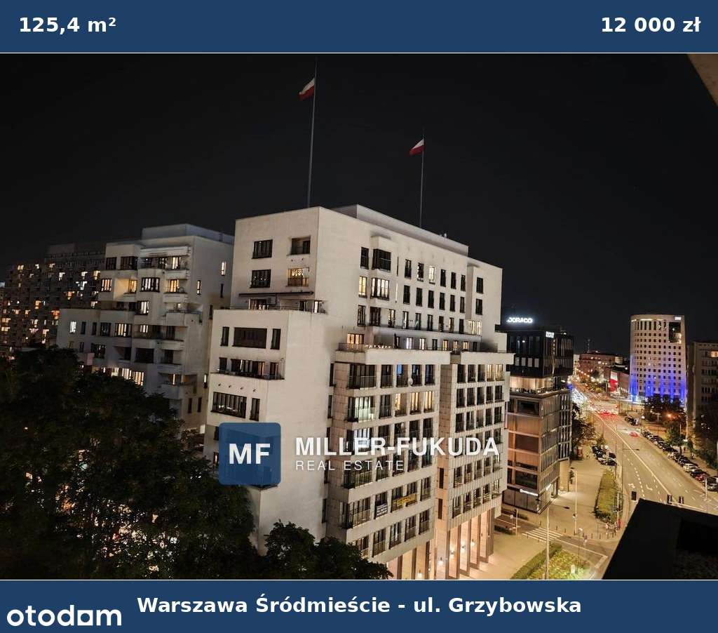 3-pokojowe mieszkanie 125,40 m² | Śródmieście, ul. Grzybowska