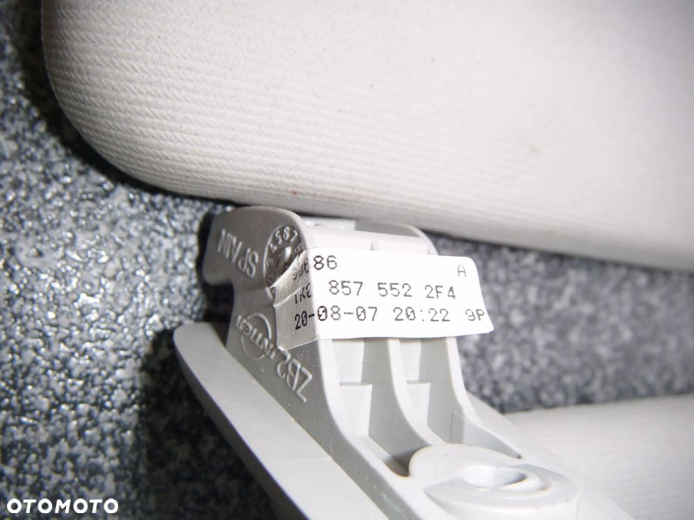 vw golf V kombi 08r daszki przeciwsłoneczne komplet 2szt - 2