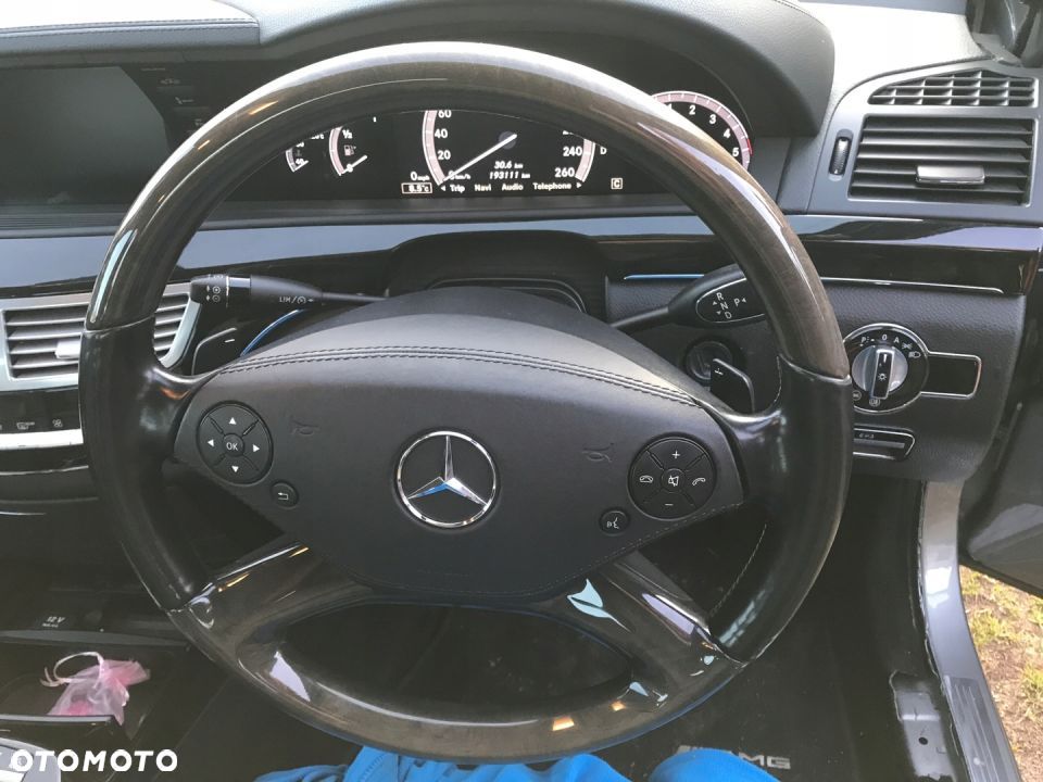 MERCEDES 221 lift kierownica drewno skora - 1