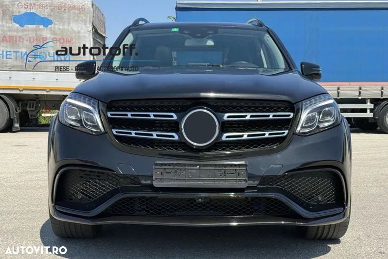 Pachet exterior compatibil GLS X166 Facelift (15-19) 63AMG Black Design - 24