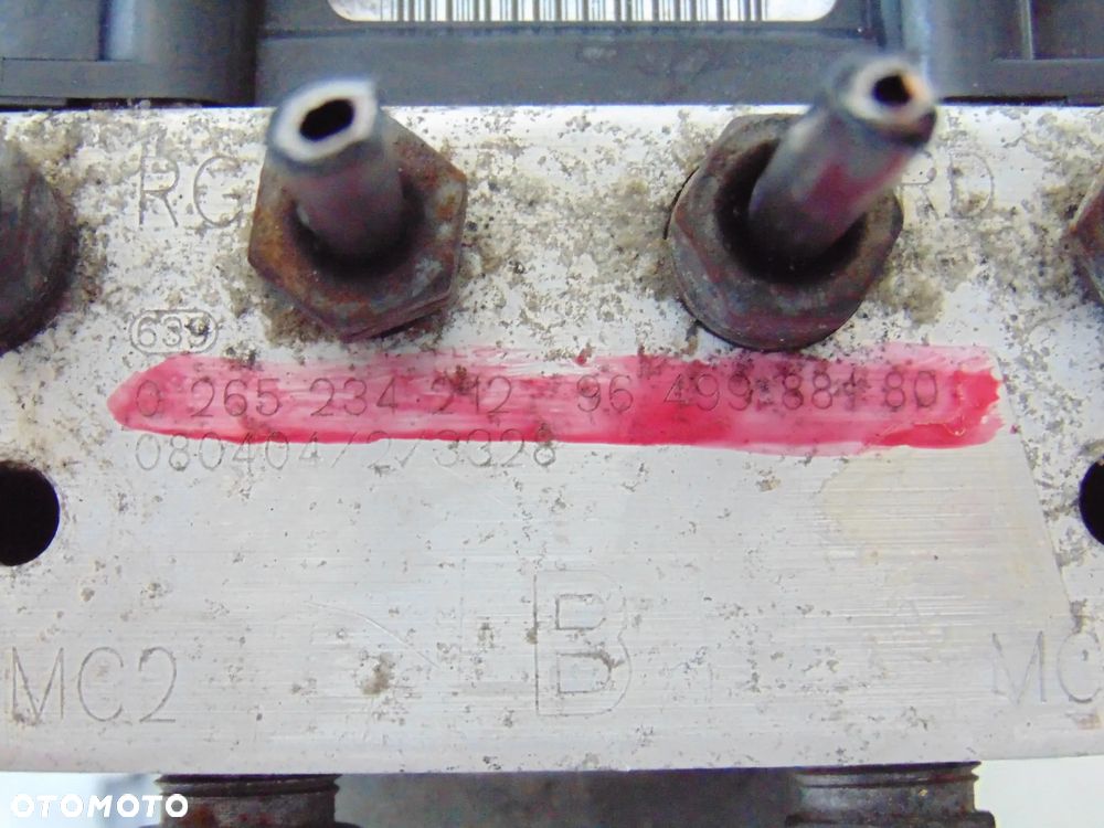 ORYGINAŁ pompa hamulcowa sterownik ABS 0265234212 9649988180 0265950407 Fiat Scudo Citroen Jumpy Peugeot Expert 2 II 06-13r - 10