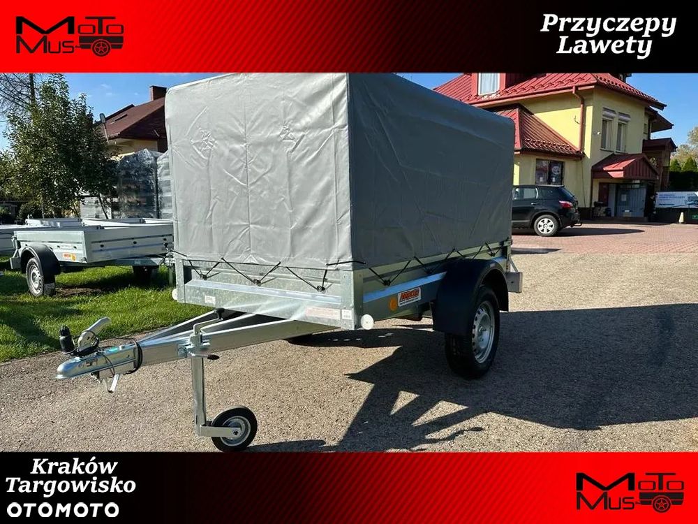 Neptun Przyczepa Neptun N7-202PTD ze stelażem i plandeką H80 cm 202x114x30