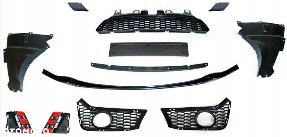 Zderzak Przod kpl Kratki PDC Tuning Sport M3look M-pakiet Bmw 3 f30 f31 11- - 3