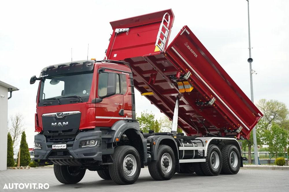 MAN TGS 41.480 / 8x8 / BASCULANĂ SPATE / MANUAL / NOU NOU / KH-KIPPER / - 1