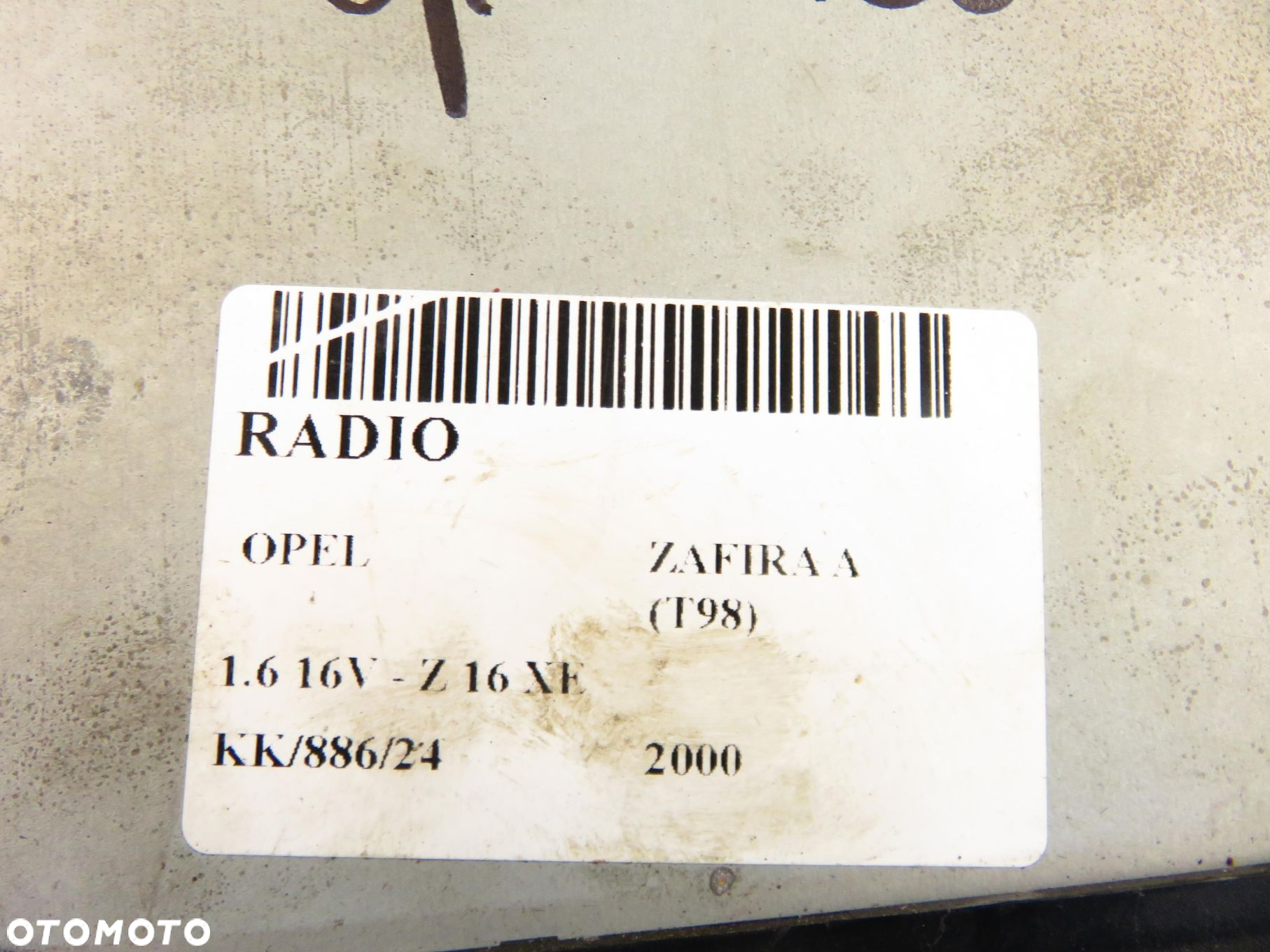 RADIO OPEL ZAFIRA A (T98) 9132693 - 2