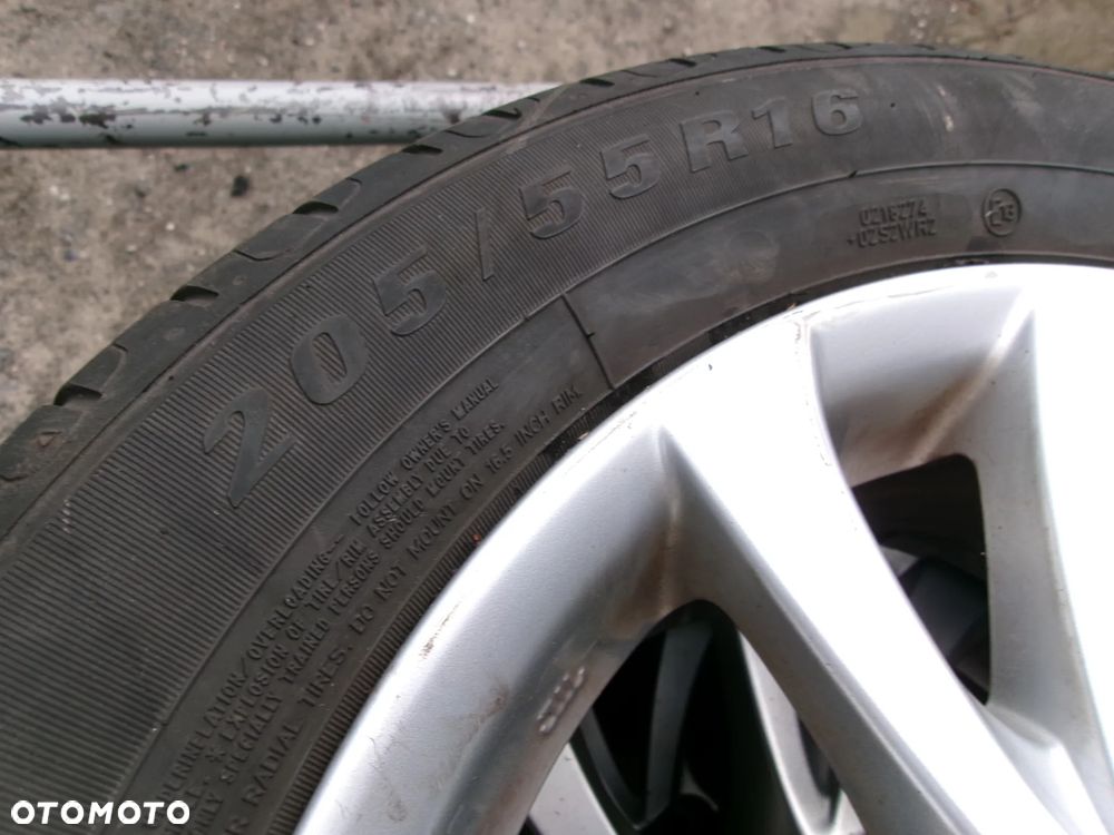 KOŁA FELGI ALU OPONY LETNIE 205/55/16 TOYOTA AURIS COROLLA   5X114,3 - 3