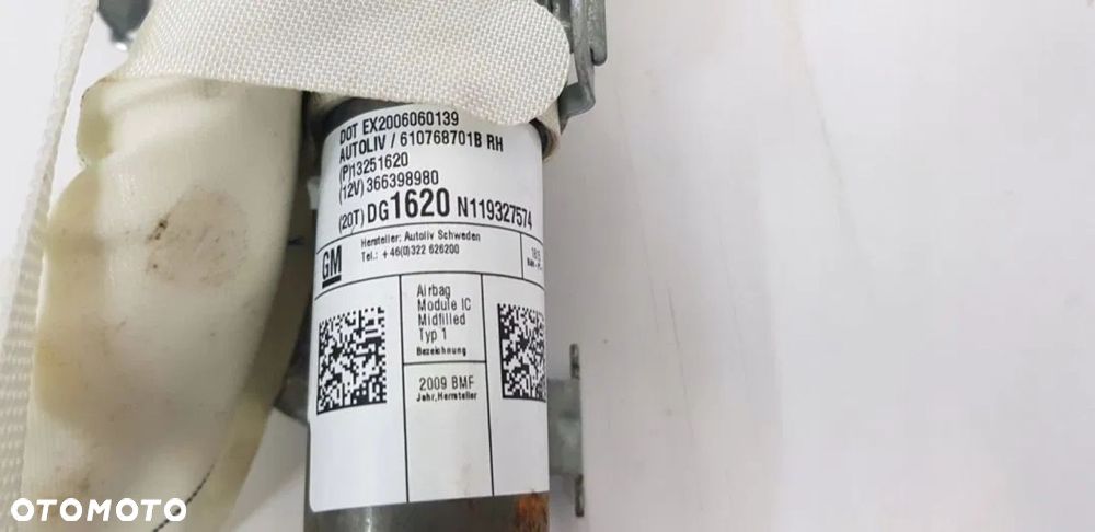 KURTYNA AIRBAG PRAWA OPEL ASTRA J IV HB - 5