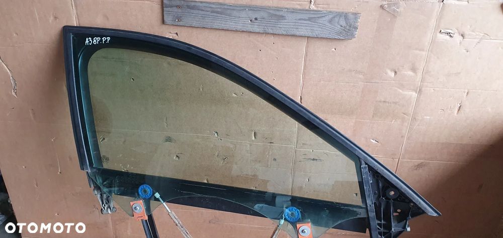 Mechanizm podnośnik szyby ramka prawy przód Audi A3 8P 5D - 4