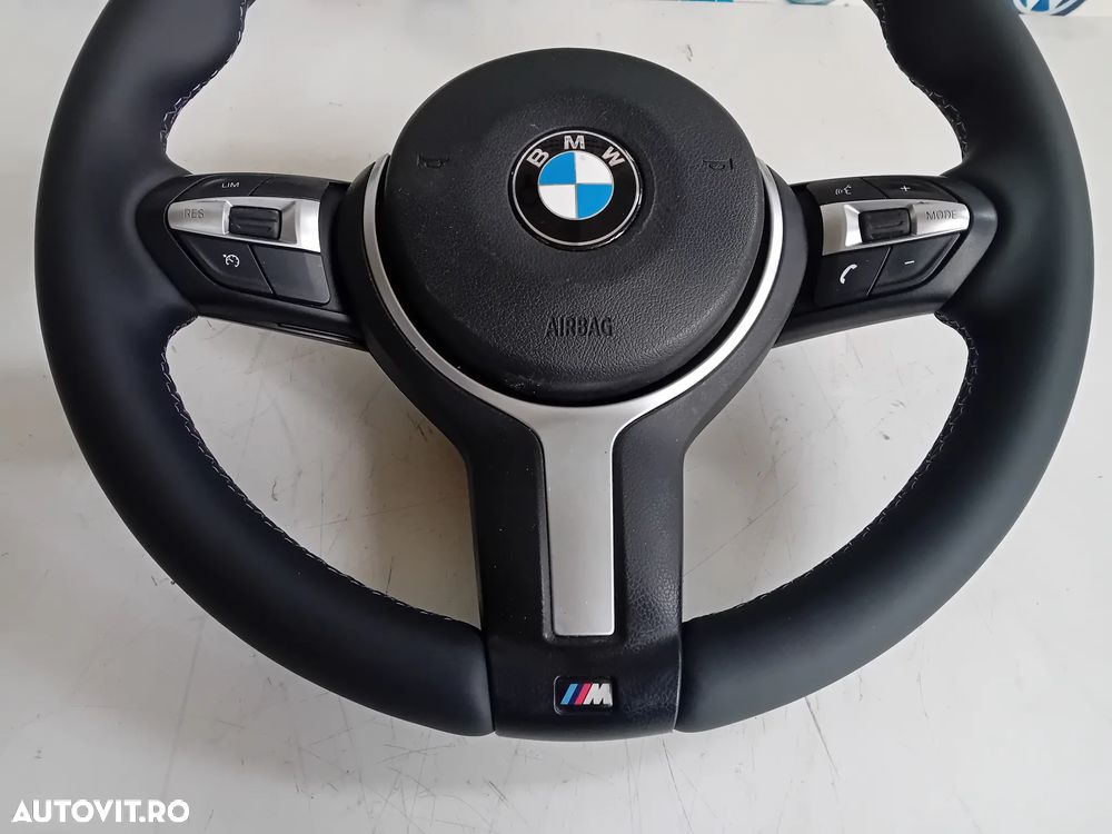Volan Cu Airbag BMW M Paket Nou Piele Nappa Seria 3 4 5 X1 X2 F30 F31 F33 F34 F36 F10 F11 - 6