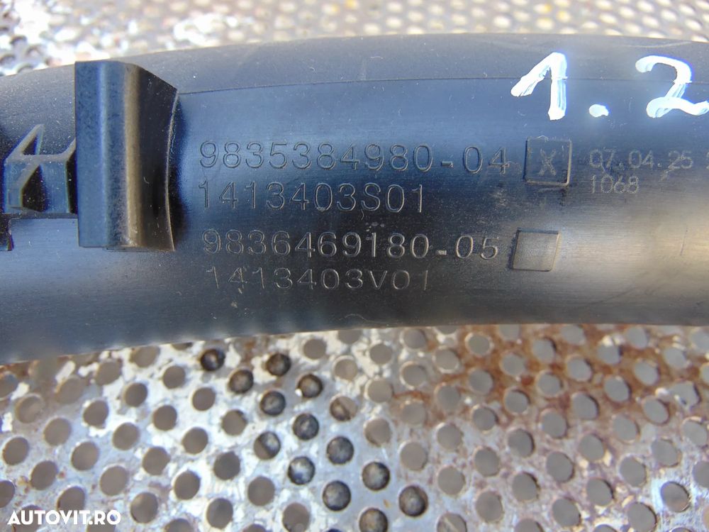 Conducta aer Peugeot 1.2 208 2008 Citroen c3 c4 c5 Opel Mokka corsa f cod 9835384980 308 3005 508 ds3 conducta admisie aer hn09 - 3