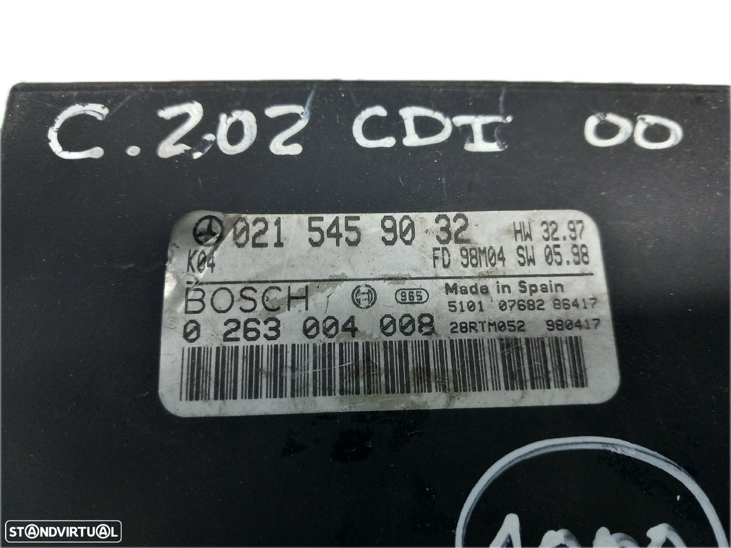 Módulo Eletrónico Mercedes-Benz C-Class (W202) - 3