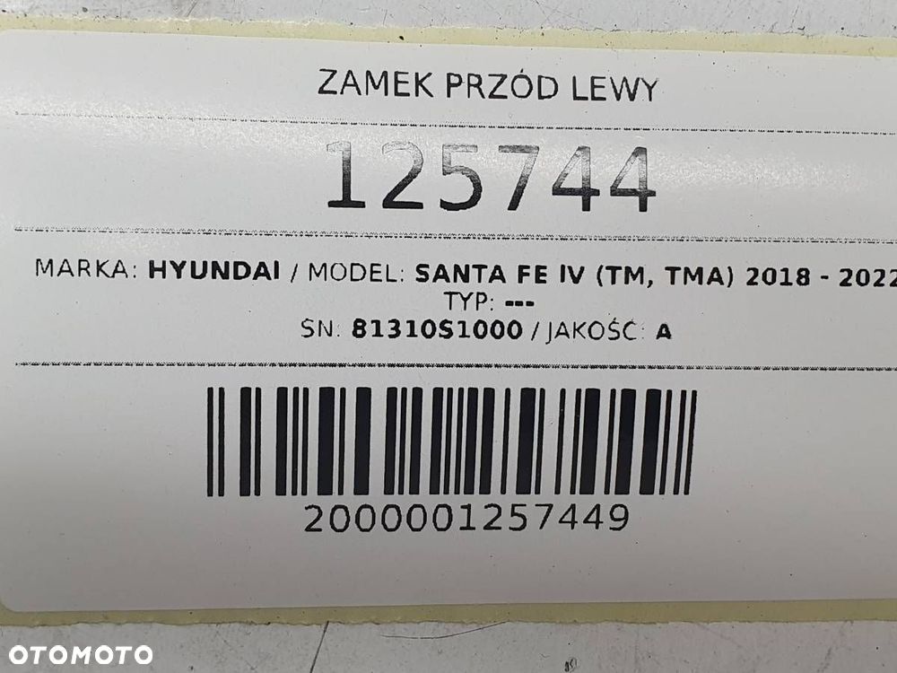 ZAMEK PRZÓD LEWY 81310S1000 SANTA FE IV EUROPA - 7