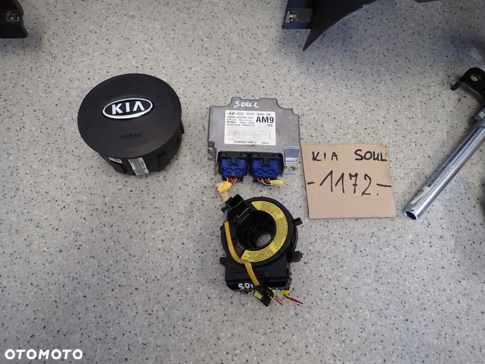 KIA SOUL I 09- DESKA ROZDZIELCZA PODUSZKI POWIETRZNE KOMPLET EUROPA - 8