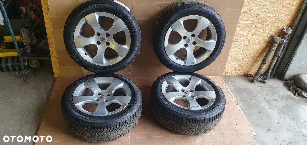 Alufelgi z oponami alusy felgi aluminiowe 4X108 R17 7.5J ET29 215/55 R17 Peugeot 3008 9684883880 - 1