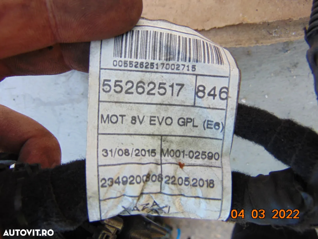 cablaj motor Fiat 1.2 benzina fiat 500 500l 500c 500x tipo punto evo doblo pansa lancya ypsilon alf - 3