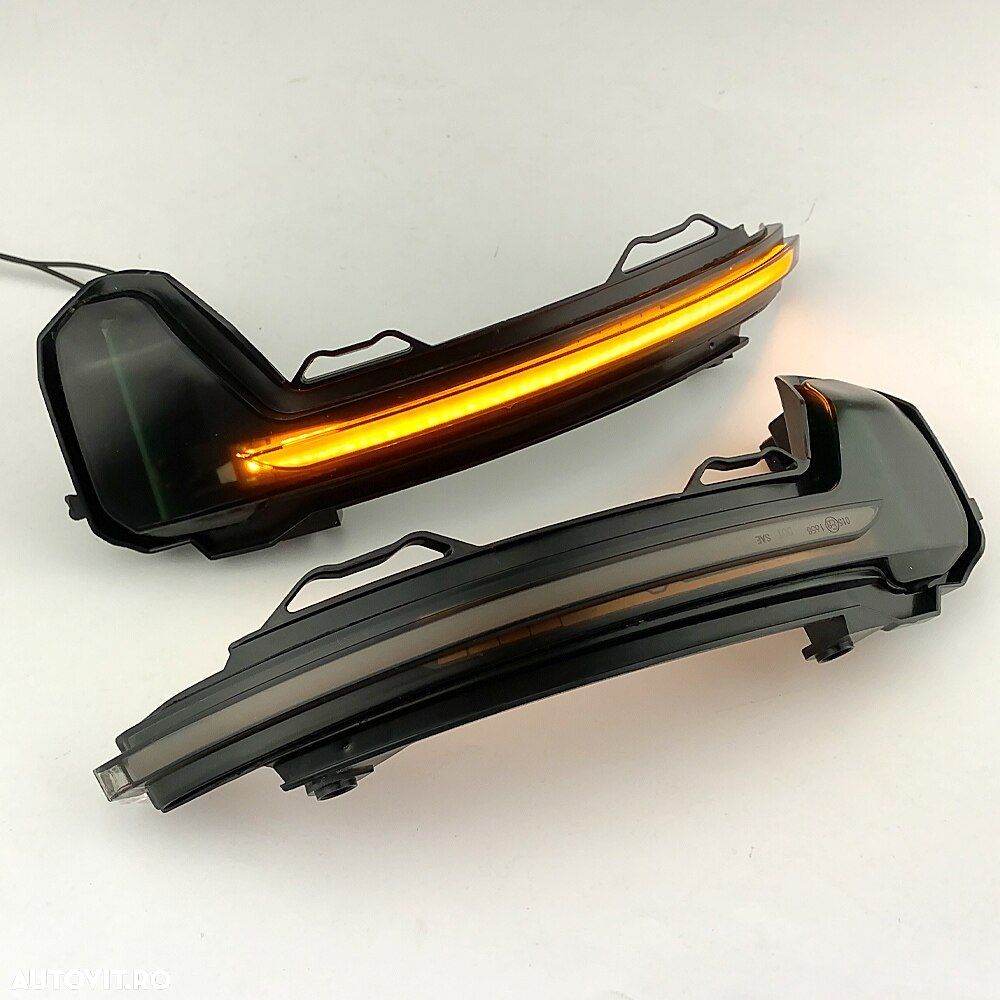 Set 2 Semnalizari Led Oglinda Dinamice VW Tiguan MK2, Touareg MK3 - 7