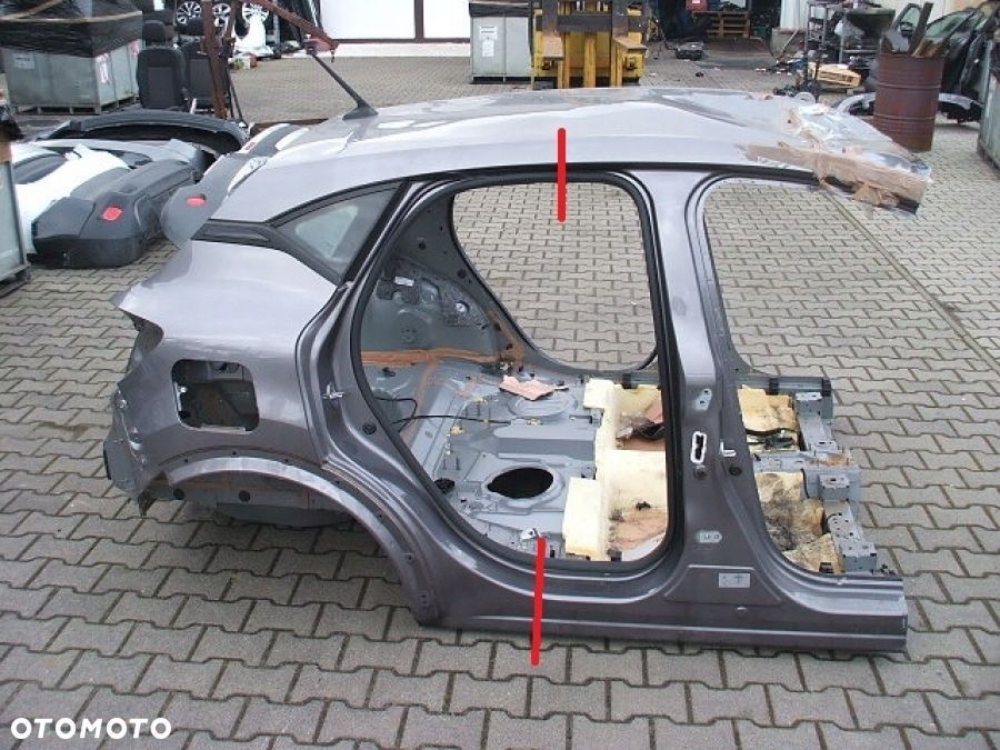 RENAULT CAPTUR II 2 SŁUPEK PRÓG ĆWIARTKA BŁOTNIK TYŁ AUTA WANNA TEKNG - 1