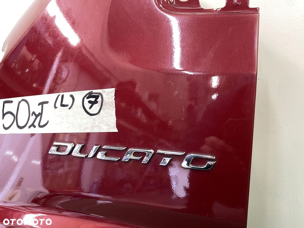 DUCATO BOXER JUMPER 14- BŁOTNIK PRZÓD lewy BORDOWY CZERWONY METALIK - 3