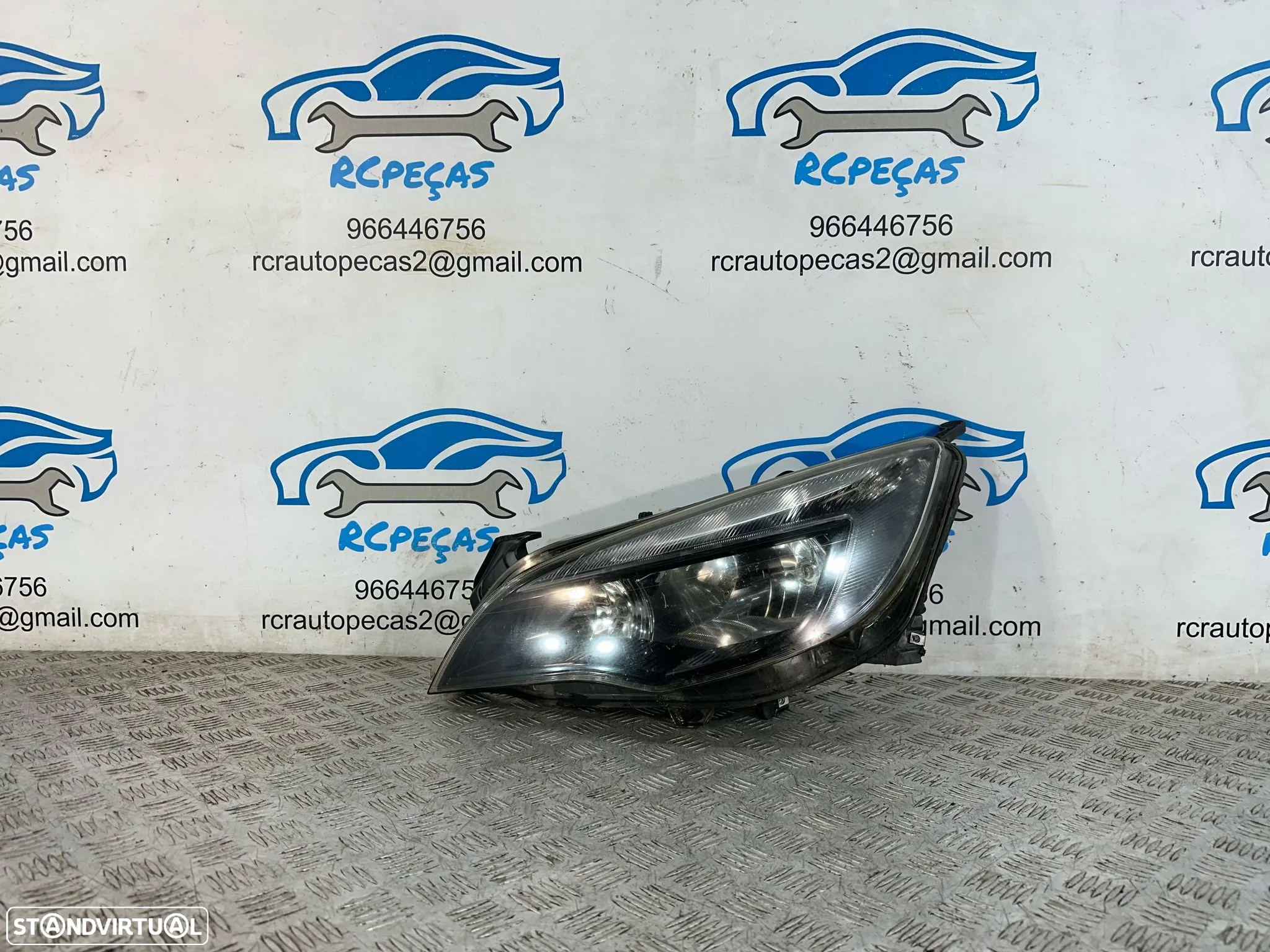 .Conjunto Oticas Farois Frontal Frente Esquerda Direita Halogenio Original GM Opel Astra J 1LG010011-17 1LG010011-18 - 10