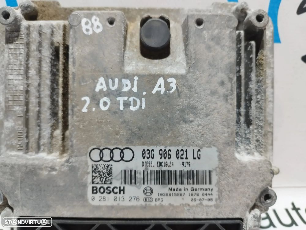 CENTRALINA ECU MOTOR AUDI A3 2.0 TDI 16V 140CV 0 281 013 276 0281013276 03G 906 021 LG 03G906021LG 03G906021AN EDC16U34 - 2