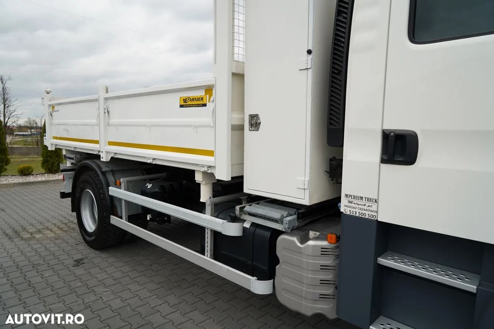 MAN TGM 18.340 / 4X2 / BASCĂLARE 3 LATERALĂ / BANCĂ HIDRODOXY / CAMION CU 7 LOCURI / BORDMATIC - 20