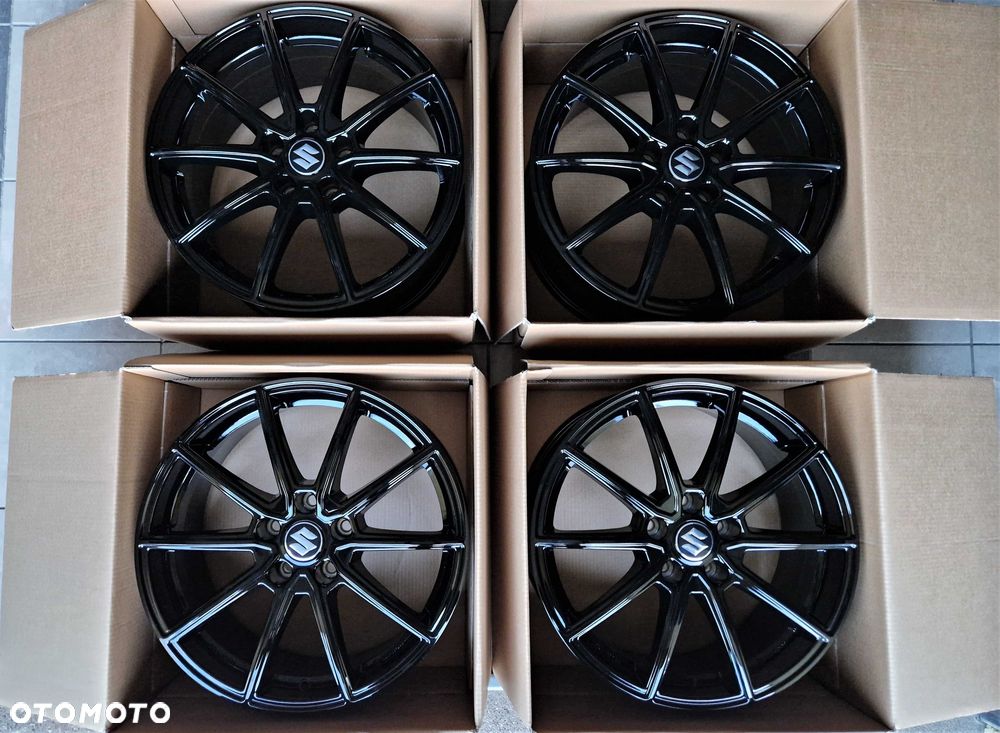 Alufelgi 18 5x114,3 SUZUKI Swace SX4 S-Cross Grand Vitara Hybrid Swift Sport Czarne ! 771# - 7