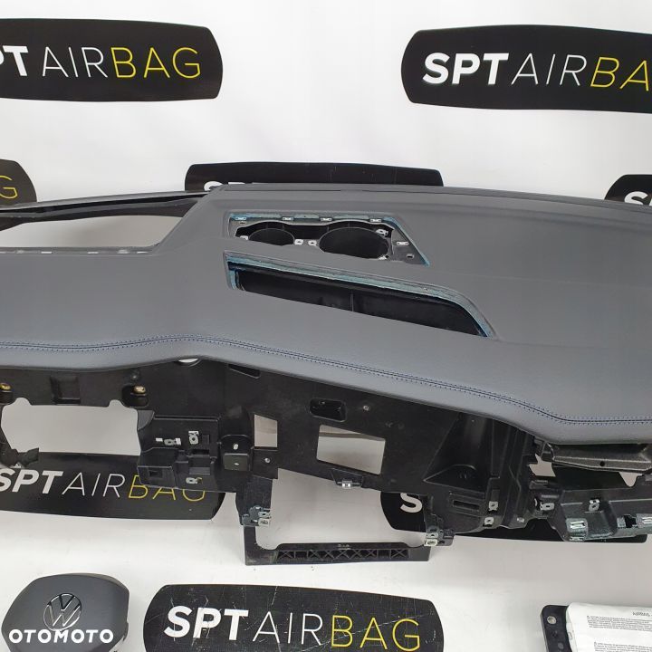 VW TOUAREG III 3 DESKA ROZDZIELCZA KONSOLA KOKPIT PULPIT PODUSZKI AIRBAG AIR BAG PASY KIT SET - 3