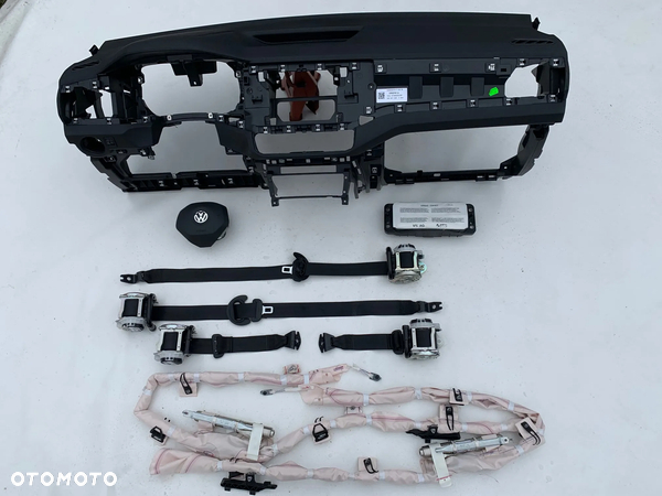VW T-ROC DESKA KONSOLA KOKPIT PULPIT PÓŁKA PARAPET AIRBAG PODUSZKI POWIETRZNE KIEROWCY PASAŻERA FOTELA W FOTEL KURTYNY KURTYNA PASY PAS regeneracja naprawa Raz2 !!!