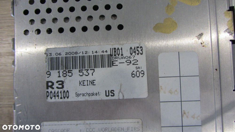 BMW 3 E92 E90 CZYTNIK CCC CD NAWIGACJA DVD RADIO 9185537 65839191564 - 4