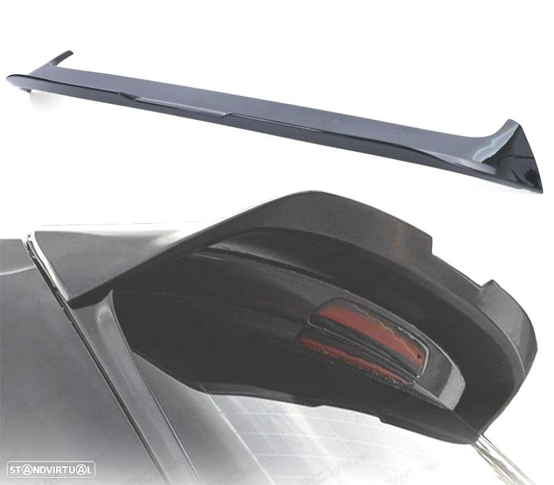 SPOILER AILERON VOLKSWAGEN VW GOLF 7 7.5 LOOK R-LINE PRETO BRILHANTE - 5
