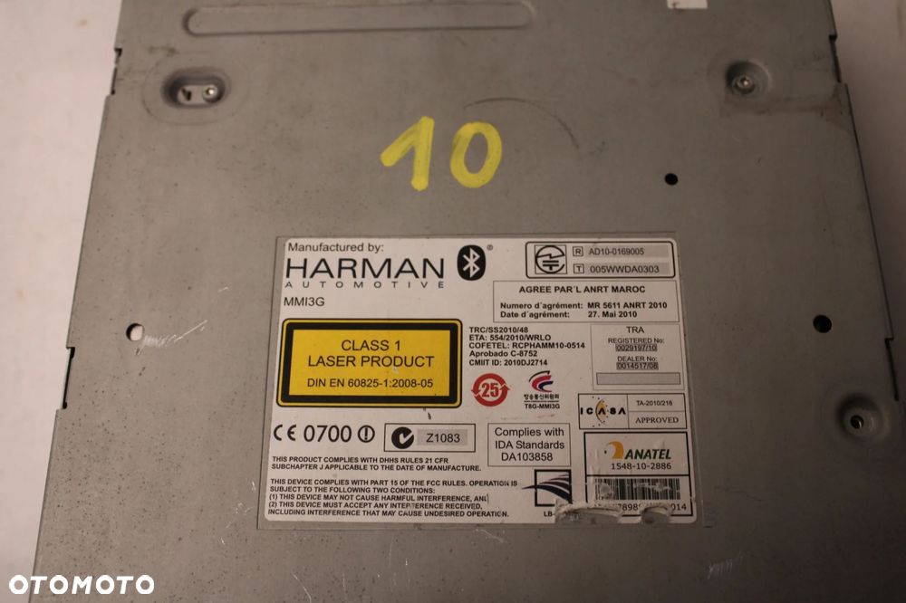 AUDI A7 C7 4G 10R- RADIO RADIOODTWARZACZ NAWIGACJA CZYTNIK PANEL 4G0035666F - 2