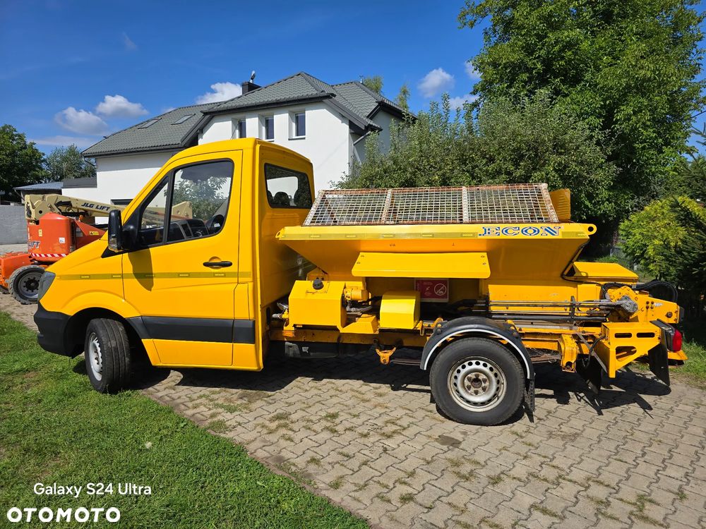 Mercedes-Benz Sprinter 313CDi Solarka Piaskarka Posypywarka Hydraulika rozrzutnik ECON Specjalny komunalny Schmidt gritter salt spreader pługopiaskarka ASR Tempomat Zimowy Komunalny - 5