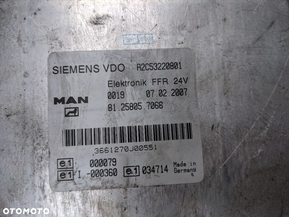 Moduł sterownik VDO FFR MAN A2C53220801 - 3