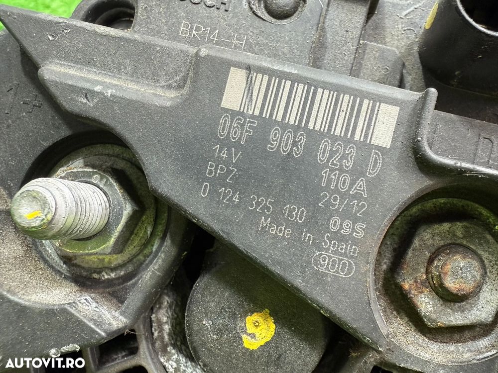 ALTERNATOR SKODA FABIA 2 1.6 DIESEL 2012 COD OEM 06F903023D 2007-2014 - 8