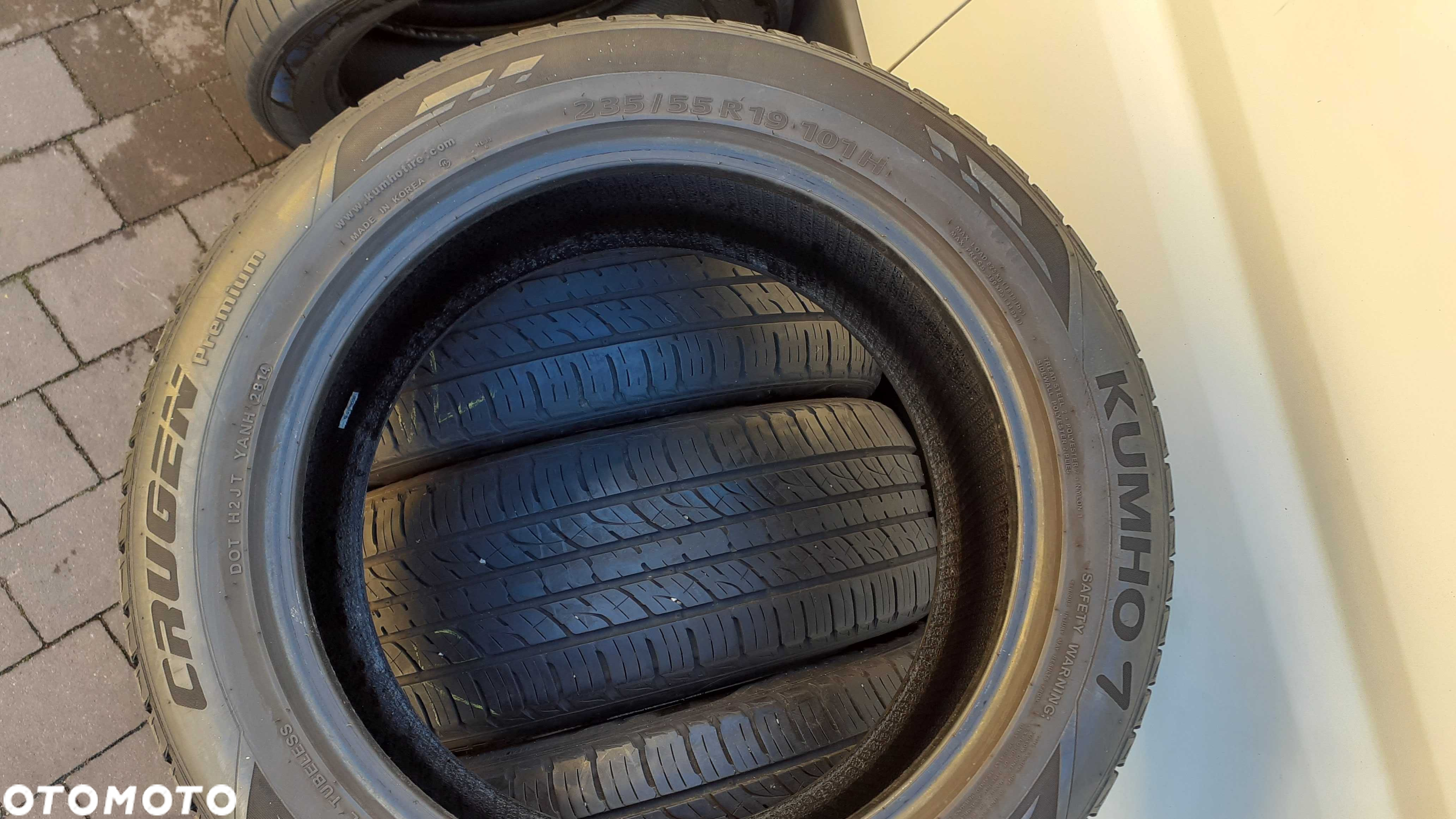 Opony letnie Kl.Premium 4szt. KUMHO 235/55R19 101H, stan bdb - 2