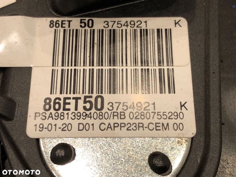 POTENCJOMETR GAZU  PEUGEOT PARTNER Nadwozie pełne/minivan (K9) 2018 - 2022 1.5 BlueHDi 100 75 kW - 5