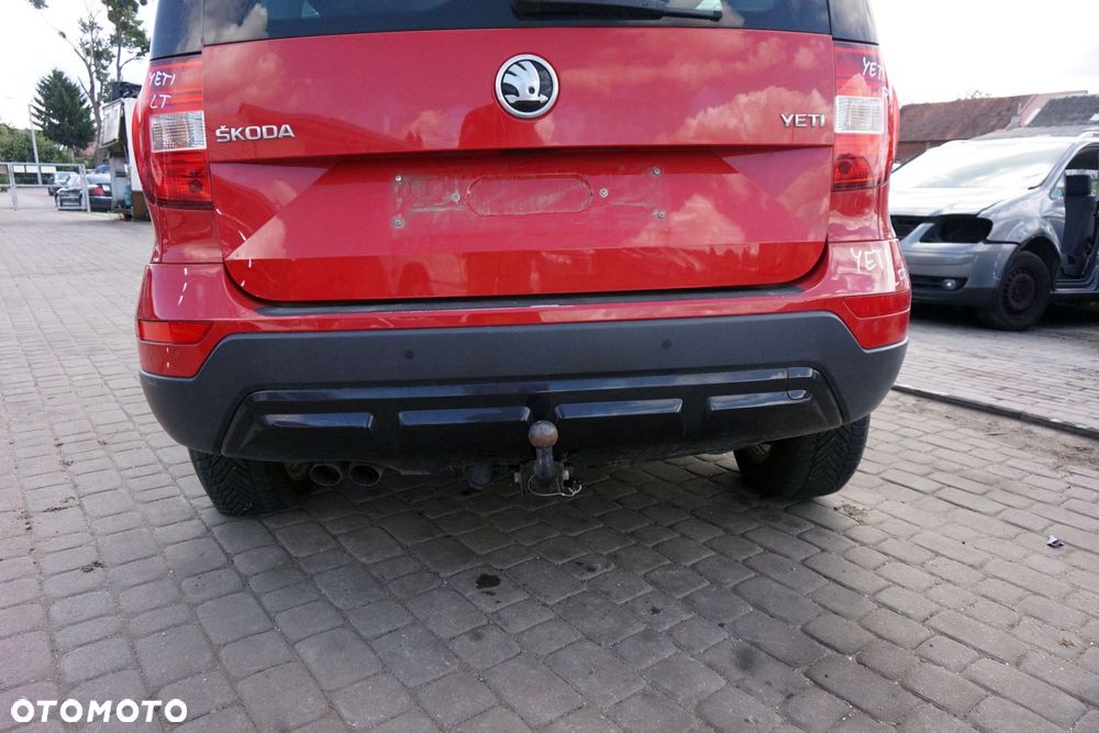 ZDERZAK TYLNY YETI LIFT LF3K  CZERWONY SKODA 2012-2017 - 1