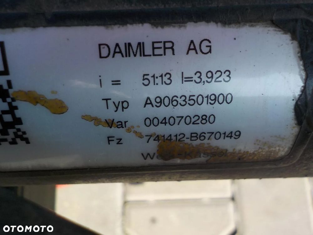VW CRAFTER SPRINTER 906 06- DYFER MOST 51:13 DUŻA GŁOWA SZYBKI - 5